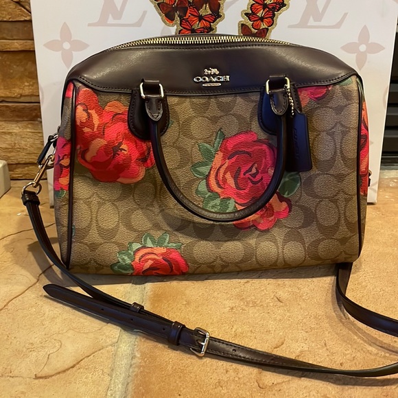 Coach Handbags - Coach Rose Bag with shoulder strap